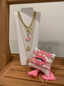 Lips & Star - Pink Bracelet Set