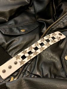 Vegan Leather Star Bracelet