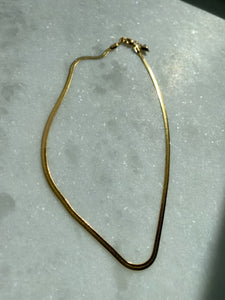 Golden Herringbone Necklace