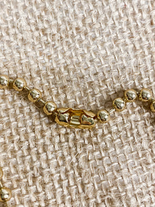 Golden Ball Bead Necklace