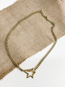 Infinity Star Cuban Link Necklace