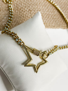 Infinity Star Cuban Link Necklace