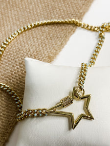 Infinity Star Cuban Link Necklace