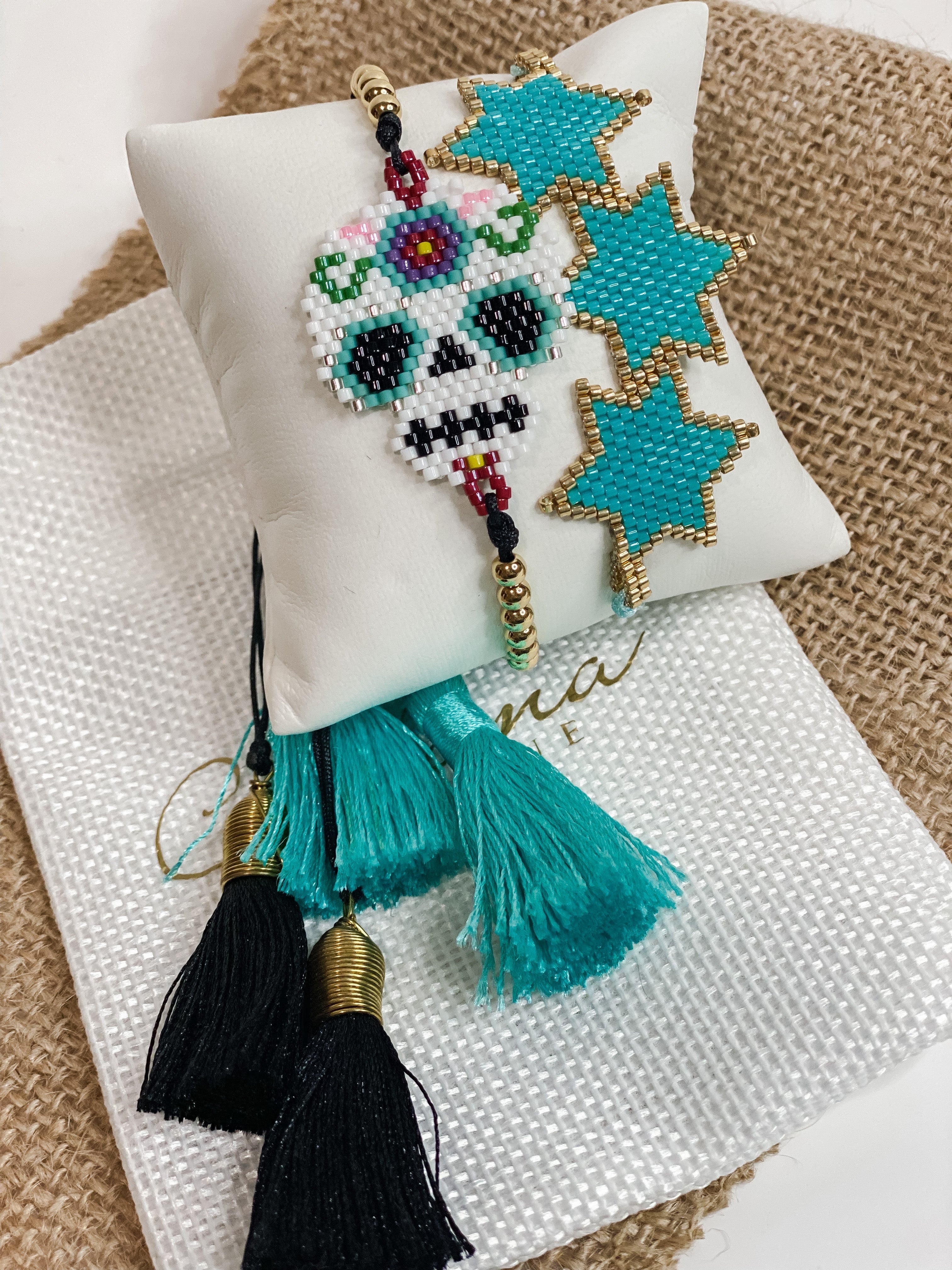 3 Star Teal Miyuki Bracelet
