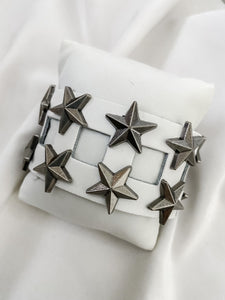 Vegan Leather Star Bracelet