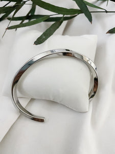 Silver Twist Bangle