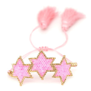 Lips & Star - Pink Bracelet Set