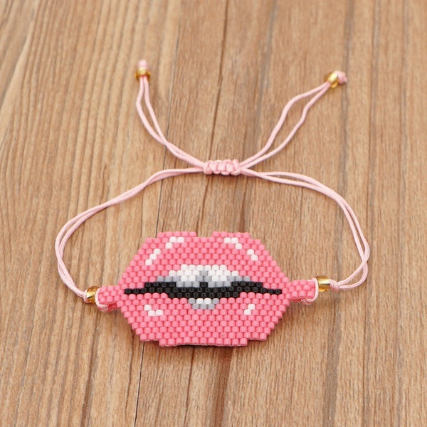 Lips & Star - Pink Bracelet Set
