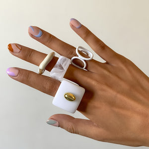 Cafe Con Leche Acrylic Ring