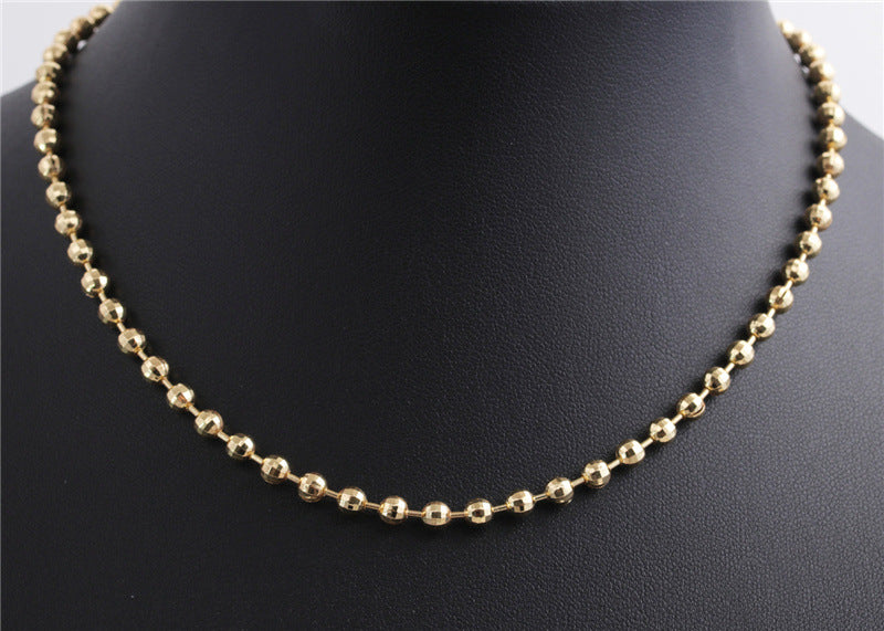 Golden Ball Bead Necklace