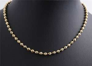 Golden Ball Bead Necklace
