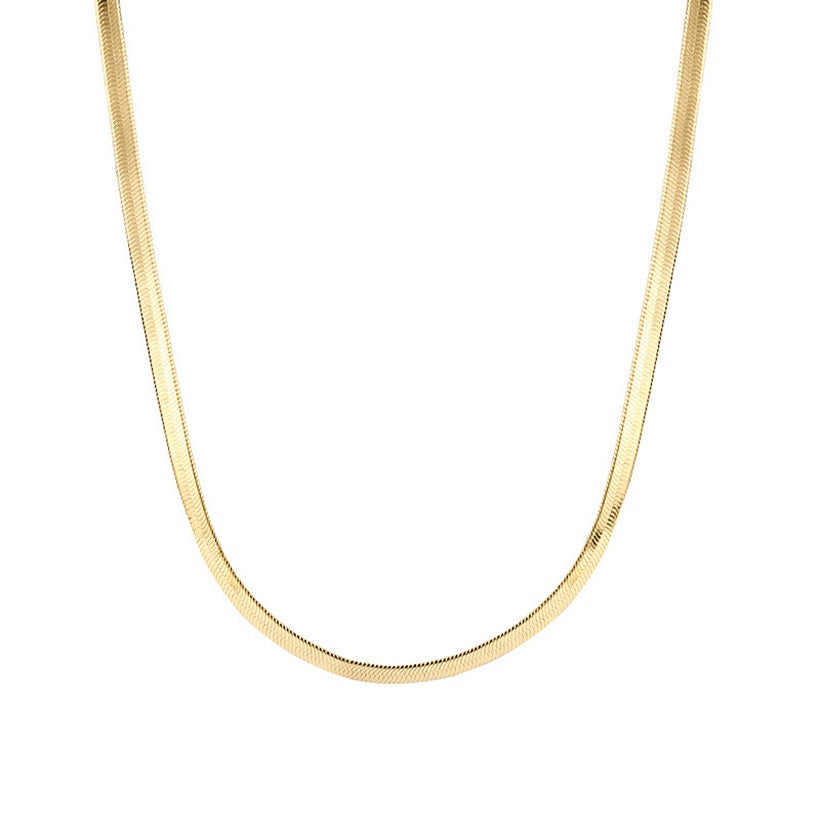 Golden Herringbone Necklace